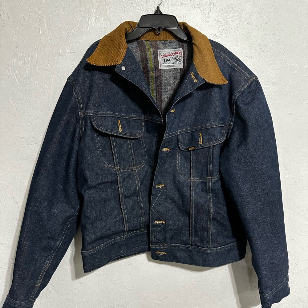 Vintage Lee Storm Rider Denim Jacket - Made in USA